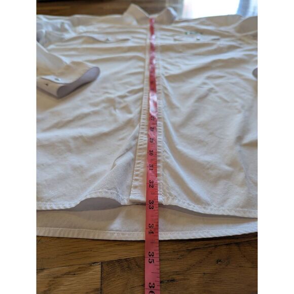 Wyoming Traders Pearl Snap Western Shirt XL White Riverbend Ranch Logo - Picture 5 of 10